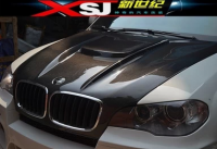 寶馬X5HAMANN款碳纖維機蓋 改裝HAMANN大包圍 排氣 葉子板LED