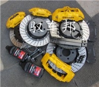 寶馬X6改裝升級(jí)意大利原裝BREMBO六活塞剎車卡鉗分泵鮑魚(yú)加大碟盤(pán)