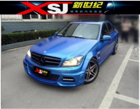 新款奔馳C260 300 W204級(jí)改裝WALD款大包圍 AMG排氣尾嘴 碳纖尾翼