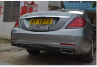 14款奔馳S級W222 S400 改裝升級S63 AMG款碳纖維后唇排氣大小包圍