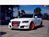 奧迪A4L改ABT款前杠 PU前杠 現(xiàn)貨 奧迪A4L改裝大包圍 有碳纖后唇