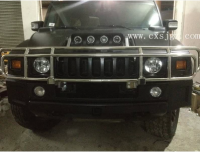 悍馬H2改裝機(jī)蓋燈 前杠 悍馬H2改裝大包圍 后備箱機(jī)蓋LED燈前包角
