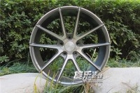 18寸全數(shù)據(jù)灰色車面前后配ADV10.1款頭尾鈴改裝鋁合金輪轂胎鈴