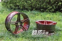 18寸19寸合金紅 彩色電鍍定制 EZ5 V5款 沃森 前后配炫彩輪轂
