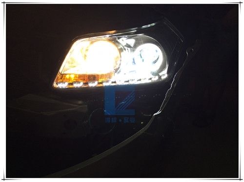 B70大燈改裝Q5雙光透鏡 金世萊氙氣燈全套 LED寶馬天使眼 淚眼日行燈