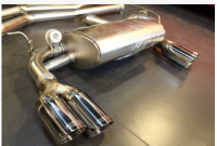 寶馬F30F35改裝aspec排氣中尾端、新款3系改裝aspec排氣大包圍