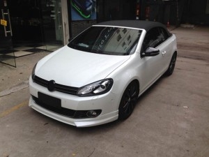 湖南長沙大眾高爾夫敞篷版改裝ST41剎車B12避震升級