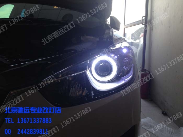 馬自達(dá)CX5改透鏡 北京馳遠(yuǎn)改燈