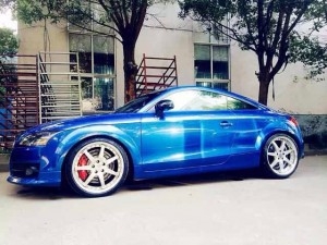 感謝車主發(fā)來裝車圖：奧迪 ，裝WORK、19寸