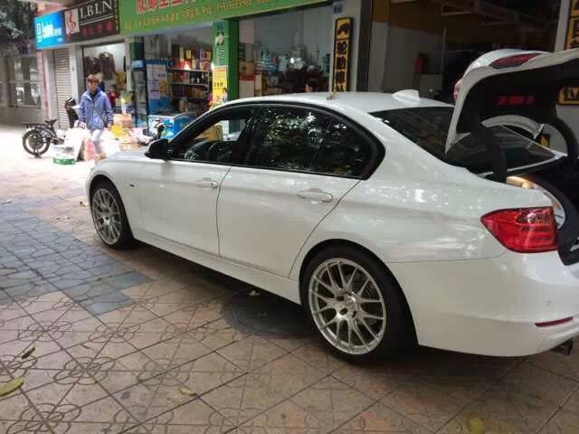 感謝車主發(fā)來效果圖：寶馬，裝 TWS鍛造、19寸