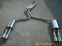 奧迪A6 A6L國(guó)產(chǎn)排氣管改裝 M鼓 原裝位不銹鋼排氣管 改裝跑車音