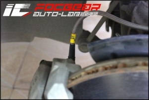 大眾速騰初級剎車改裝方案美國STOPTECH鋼喉+德國藍(lán)色妖姬ATE高性能競技剎車油--長沙匯格車研