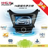 【新品上市】HHQ宏汽 安卓4.2双核DVD导航 现代朗动导航一体机 8寸高清电容屏影音发烧机