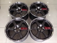 RAYS TE37SL 灰色紅標(biāo)