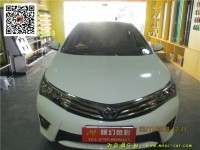 豐田新卡羅拉改色貼膜 車(chē)頂貼亮黑膜 全景天窗貼膜