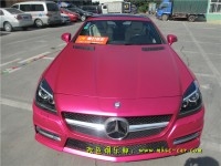 奔馳SLK改顏色 全車改色貼膜 深圳車衣裳膜幻色彩出品