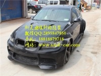 寶馬3系E90 改 vorsteiner寬體包圍碳纖維前后擾流板機(jī)蓋前后唇機(jī)蓋排氣管套件