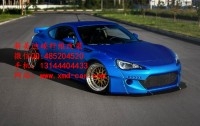 斯巴魯BRZ豐田86改裝Rocket Bunny V2包圍尾翼碳纖維機(jī)蓋葉子板排氣管
