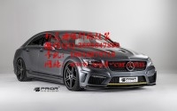 奔馳W218 CLS300 CLS3改裝Prior Design寬體大包圍大小包圍碳纖維前后擾流板碳纖維機(jī)蓋前后唇排氣管