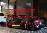 奧迪R8改裝前杠/后杠/輪眉全車碳纖套件大小包圍碳纖維前后擾流板碳纖維機蓋前后唇排氣管