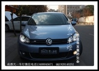 成都高爾夫6改車燈|成都高爾夫6車燈改裝氙氣燈雙光透鏡