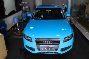 長沙匯格汽車改色貼膜 湖南汽車改色貼膜 奧迪A4貼膜改色