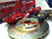 大眾凌渡 POLO 桑塔納改F40剎車(chē)套件 F40卡鉗 鮑魚(yú) 加大碟 Brembo剎車(chē)