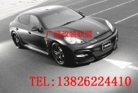 保時捷Panamera Turbo改裝改裝WALD寬體大包圍碳纖維尾翼排氣后唇