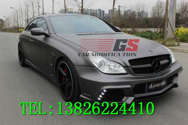 奔馳CLS300 350 AMG級(jí)W219改裝WALD大包圍排氣管碳纖維尾翼后唇