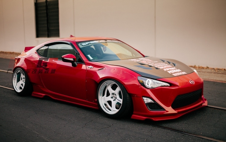 豐田GT86改裝Greddy X Rocket bunny寬體包圍碳纖維前唇后唇尾翼