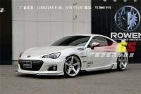 豐田GT86改裝ROWEN葉子板碳纖維包圍86改裝大包圍排氣管尾翼后唇