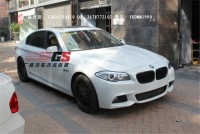 BMW新寶馬5系F10F18改M-TECH包圍霧燈前后杠改裝排氣管前唇后唇