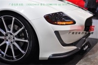 老款瑪莎拉蒂總裁改裝新款大包圍碳纖維尾翼后唇小包圍前唇輪轂