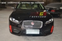 捷豹XF 2.0 3.0改裝XFRS大包圍碳纖維四出后唇尾翼前唇機蓋排氣管