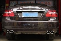 奔馳E級 E200 E260 E280 改裝c63款AMG中尾段排氣管 回壓鼓跑車音