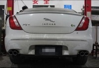 捷豹XJ改裝排氣管 捷豹XJL專用不銹鋼中尾段回壓鼓 M鼓 跑車聲音