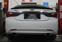 現(xiàn)代索納塔8代 改裝排氣管 專用不銹鋼中尾段回壓鼓 M鼓 跑車聲音改裝排氣管