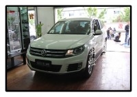 成都大眾途觀車燈改裝氙氣燈雙光透鏡
