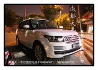成都路虎攬勝改車燈|成都攬勝車燈改裝氙氣燈雙光透鏡日行燈