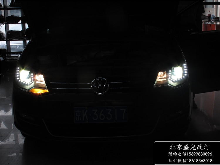 夏朗升級原廠LED淚眼氙氣大燈總成