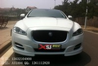 捷豹XJ XJL改裝升級(jí)XJR前唇 進(jìn)口海外運(yùn)動(dòng)版PU材質(zhì)包圍 尾翼排氣