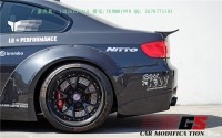 寶馬E92 M3改裝lb-performance寬體包圍碳纖維前唇尾翼輪眉葉子板