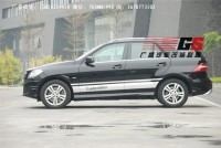 奔馳M級ML300/350/400/AMG63改裝LODER洛德大包圍碳纖維尾翼排氣