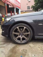 謝謝老板發(fā)來裝車圖：奔馳，裝ENKEI 18寸。