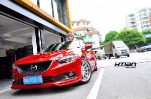 阿特茲改裝HTIAN Racing19寸輪轂 輪胎 剎車 避震 裝車效果