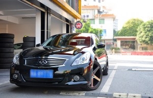 英菲尼迪G37 改裝升級(jí)HTIAN Racing 19寸前后配輪轂