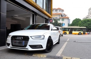 奧迪A4L改裝 意大利正品OZ ITalia 150 18寸輪轂 東洋輪胎