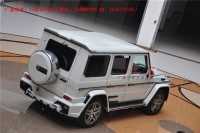 奔馳G級(jí)W463 G500 AMG改裝WALD大包圍機(jī)蓋排氣管 奔馳G系改裝包圍