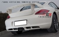 保時(shí)捷Cayman/Boxster/987改裝Techart大包圍 排氣管碳纖維尾翼