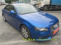 奧迪改裝改色貼膜 深圳汽車改色實體店 A4L全車極光藍